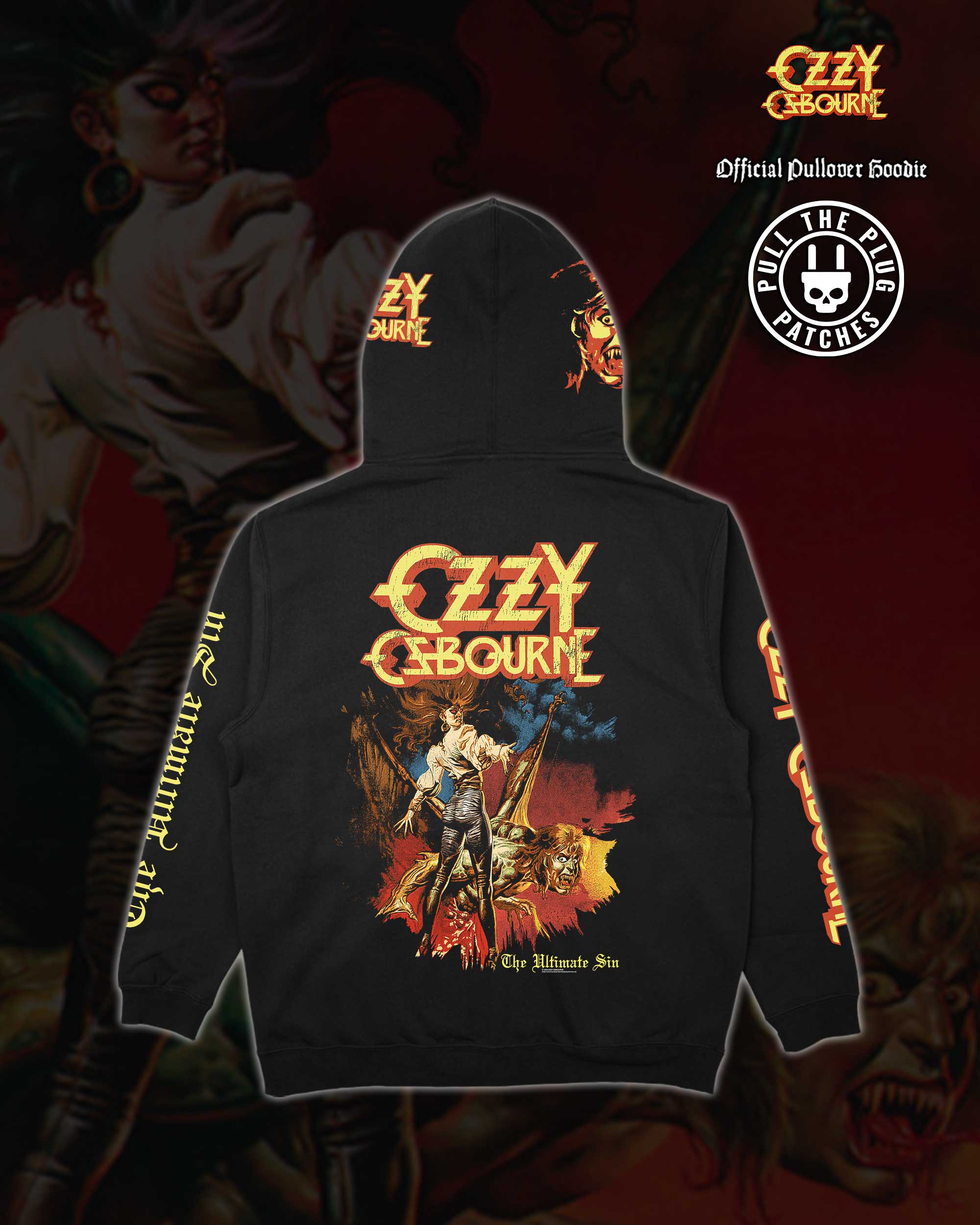 Ozzy Osbourne - The Ultimate Sin - Deluxe Pullover Hoodie - Image 4