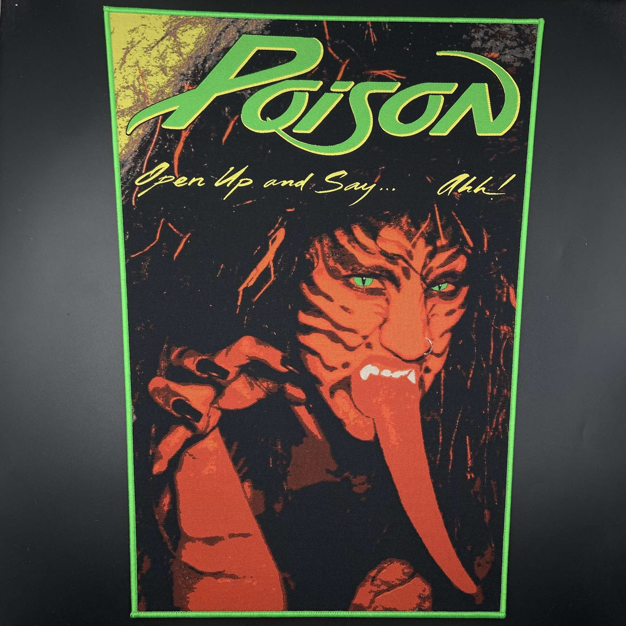 Poison - Open Up and Say... Ahh! - Backpatch - Image 2