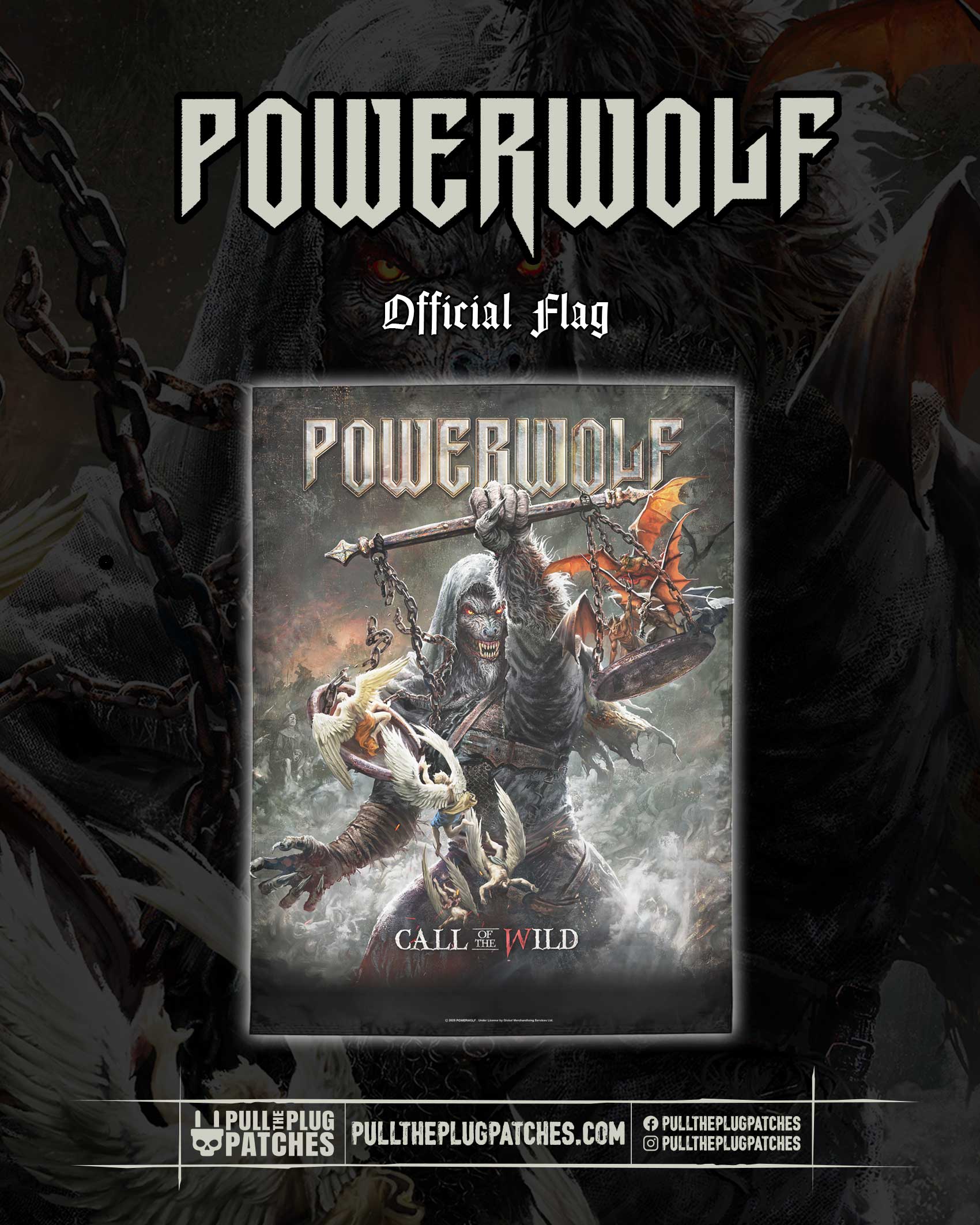 Powerwolf - Call Of The Wild - Flag