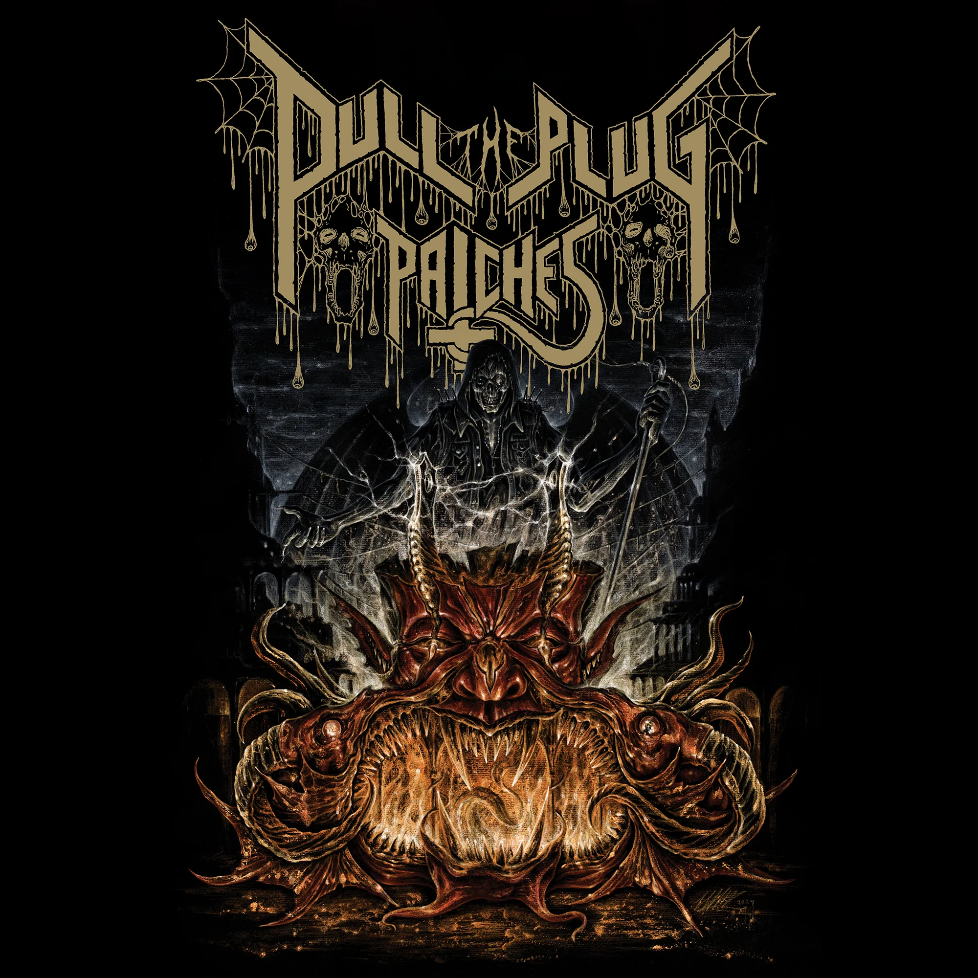Pull The Plug Patches - Mouth Of Hell - Longsleeve Shirt - Image 2