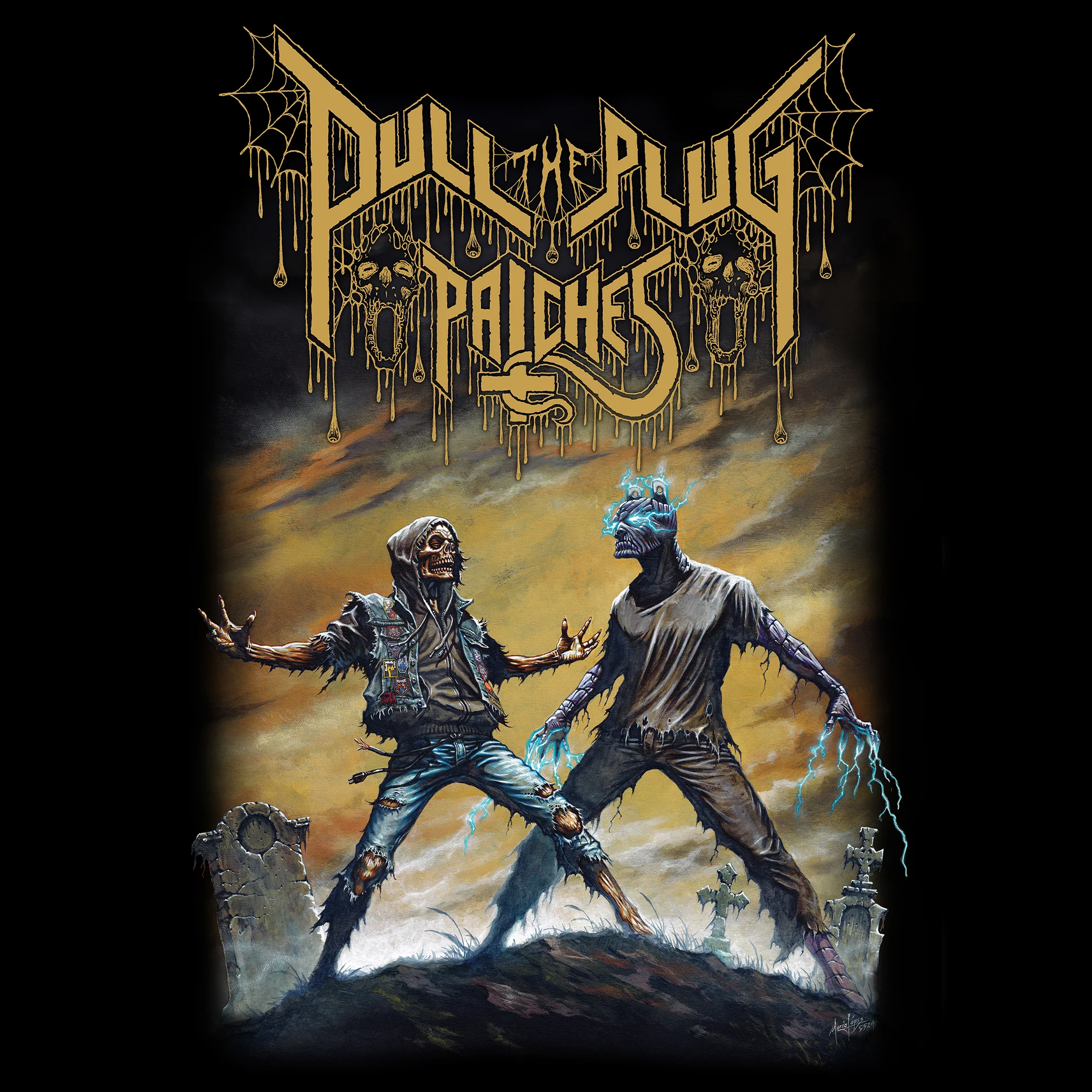 Pull The Plug Patches - Patchie Vs. Plughead - Longsleeve Shirt - Image 2
