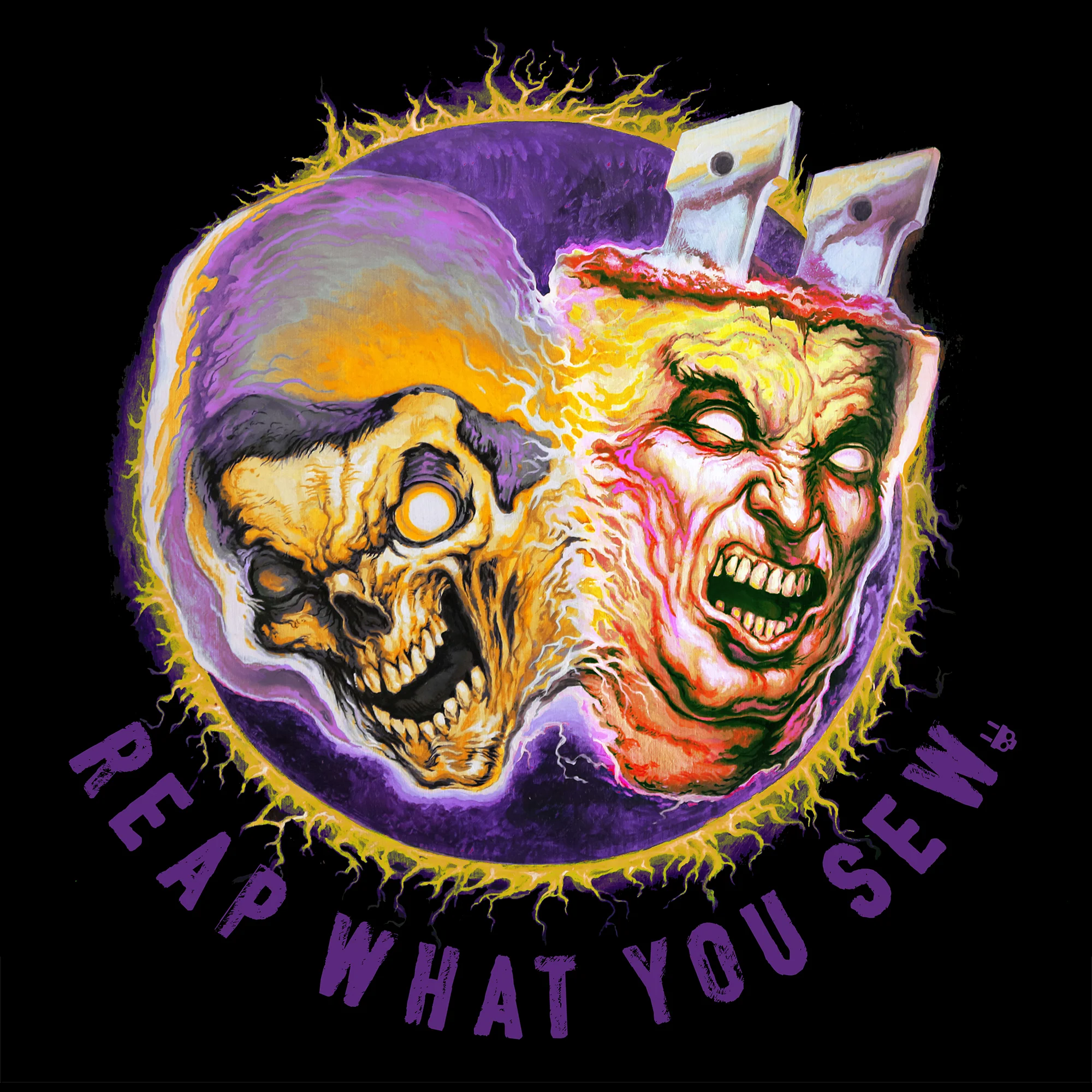 Pull The Plug Patches - Reap What You Sew - Longsleeve Shirt - Image 3