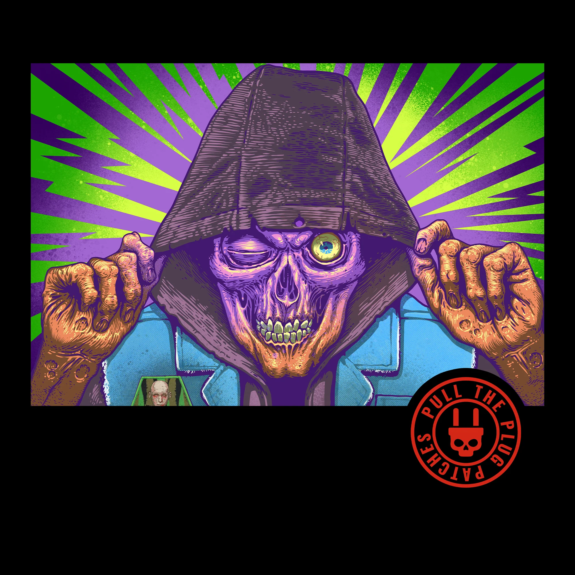 Pull The Plug Patches - Spine Tingling Terror - Longsleeve Shirt - Image 3