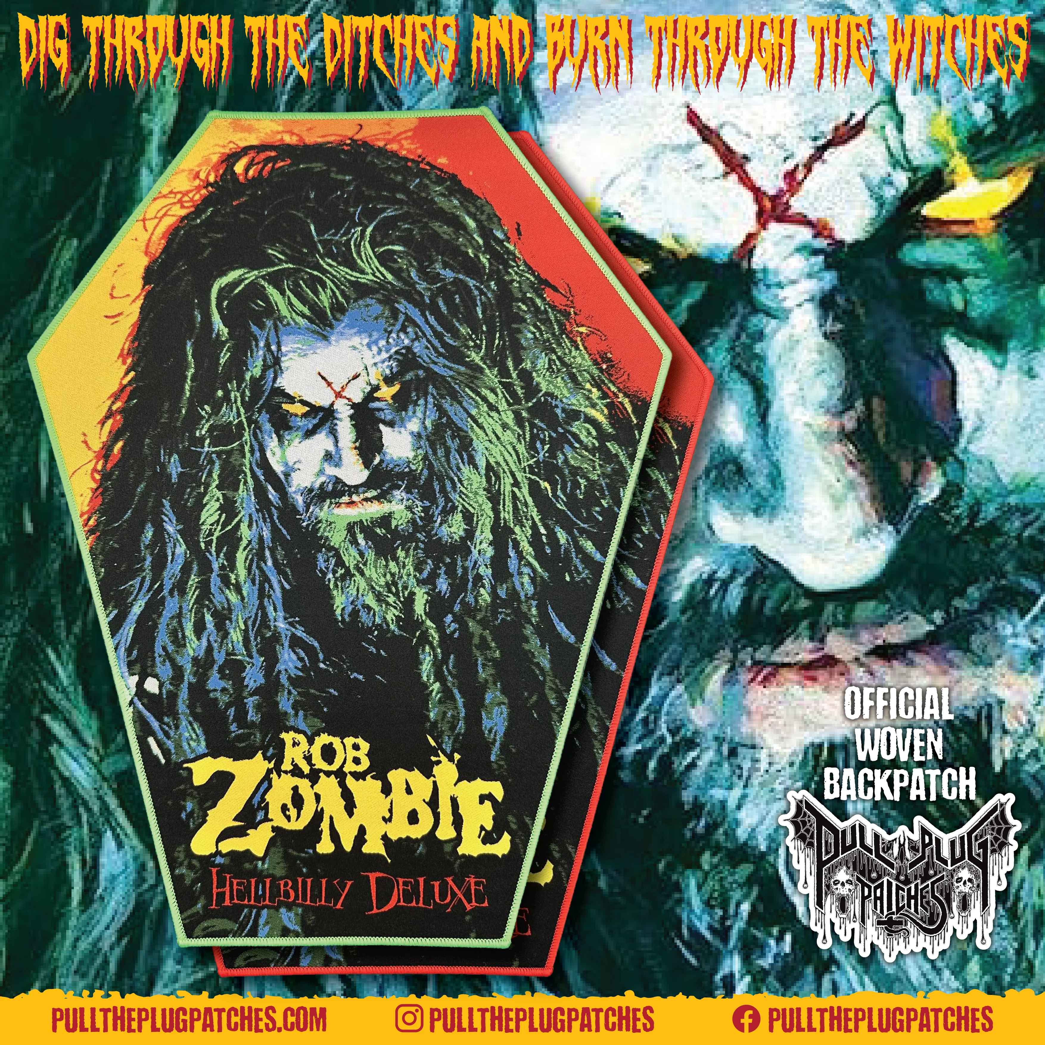 Rob Zombie - Hellbilly Deluxe - Backpatch
