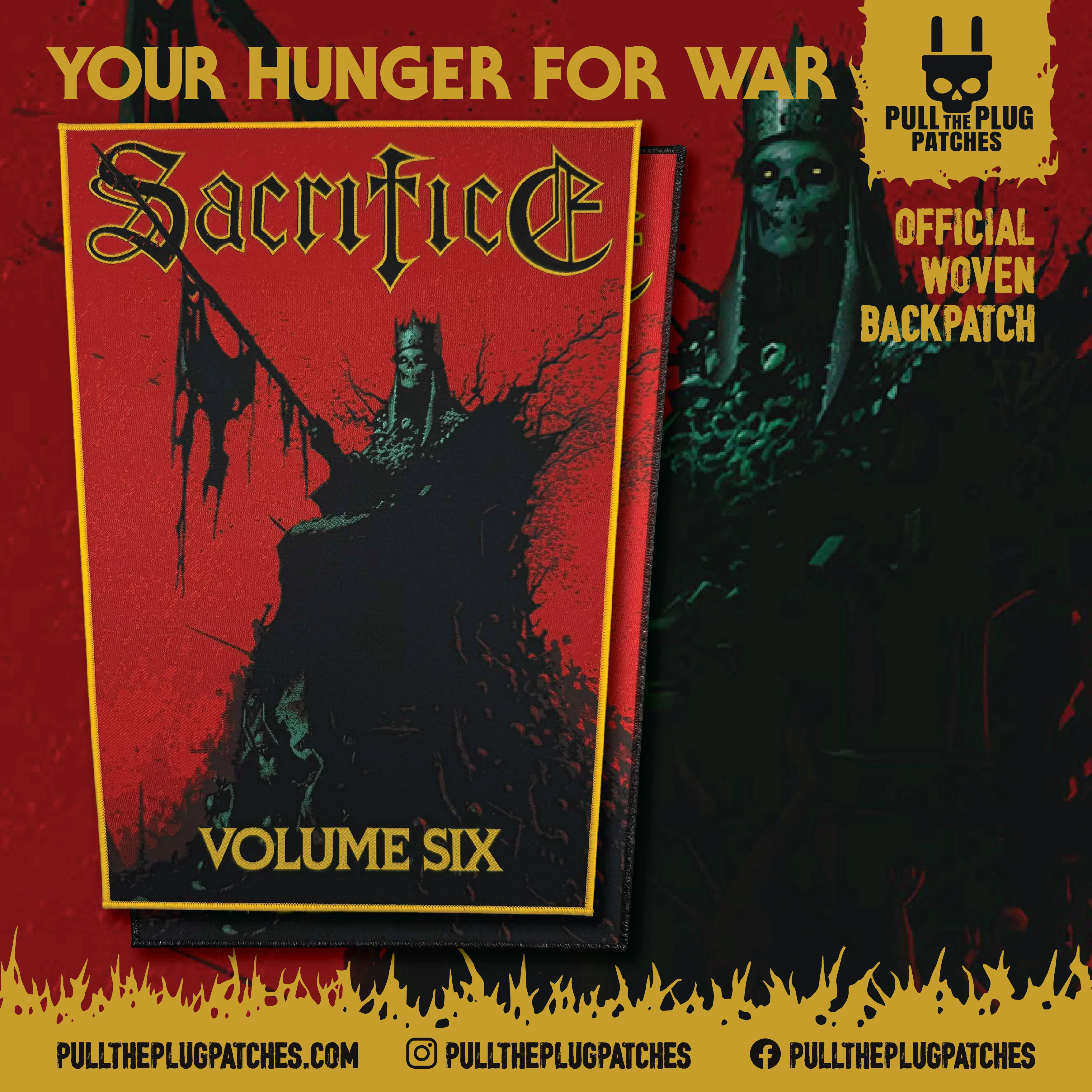 Sacrifice - Volume Six - Backpatch