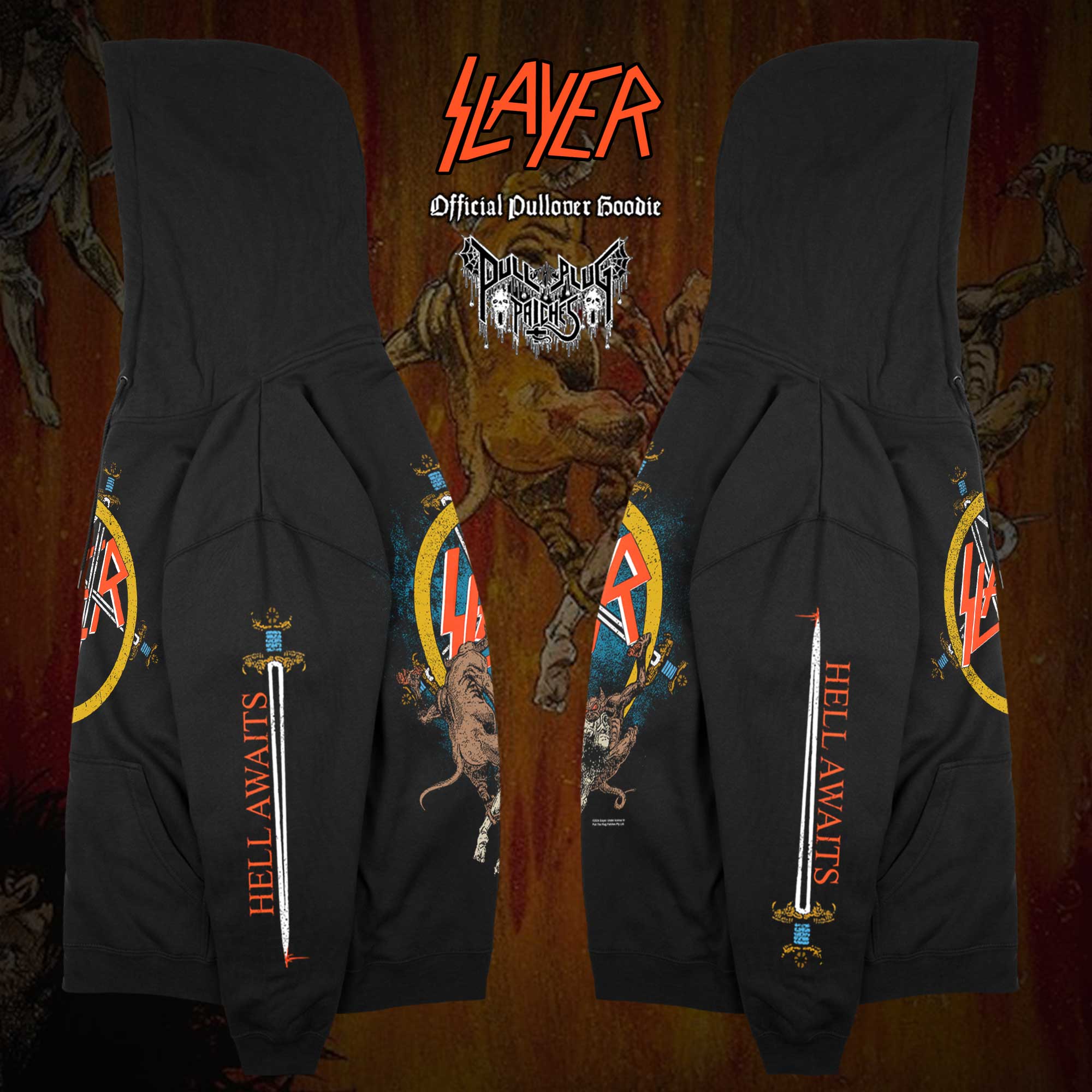 Slayer - Hell Awaits - Pullover Hoodie - Image 3