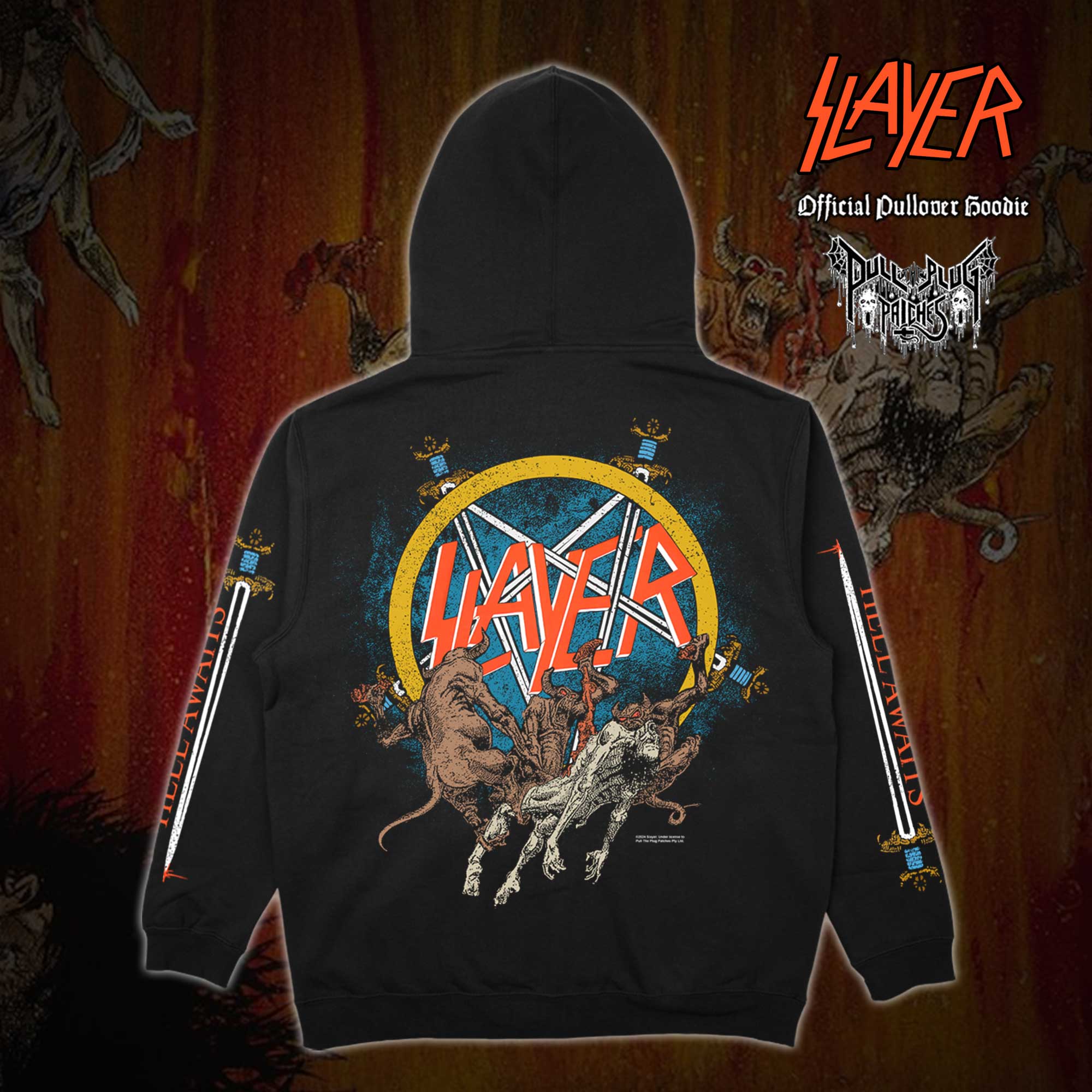 Slayer - Hell Awaits - Pullover Hoodie - Image 4