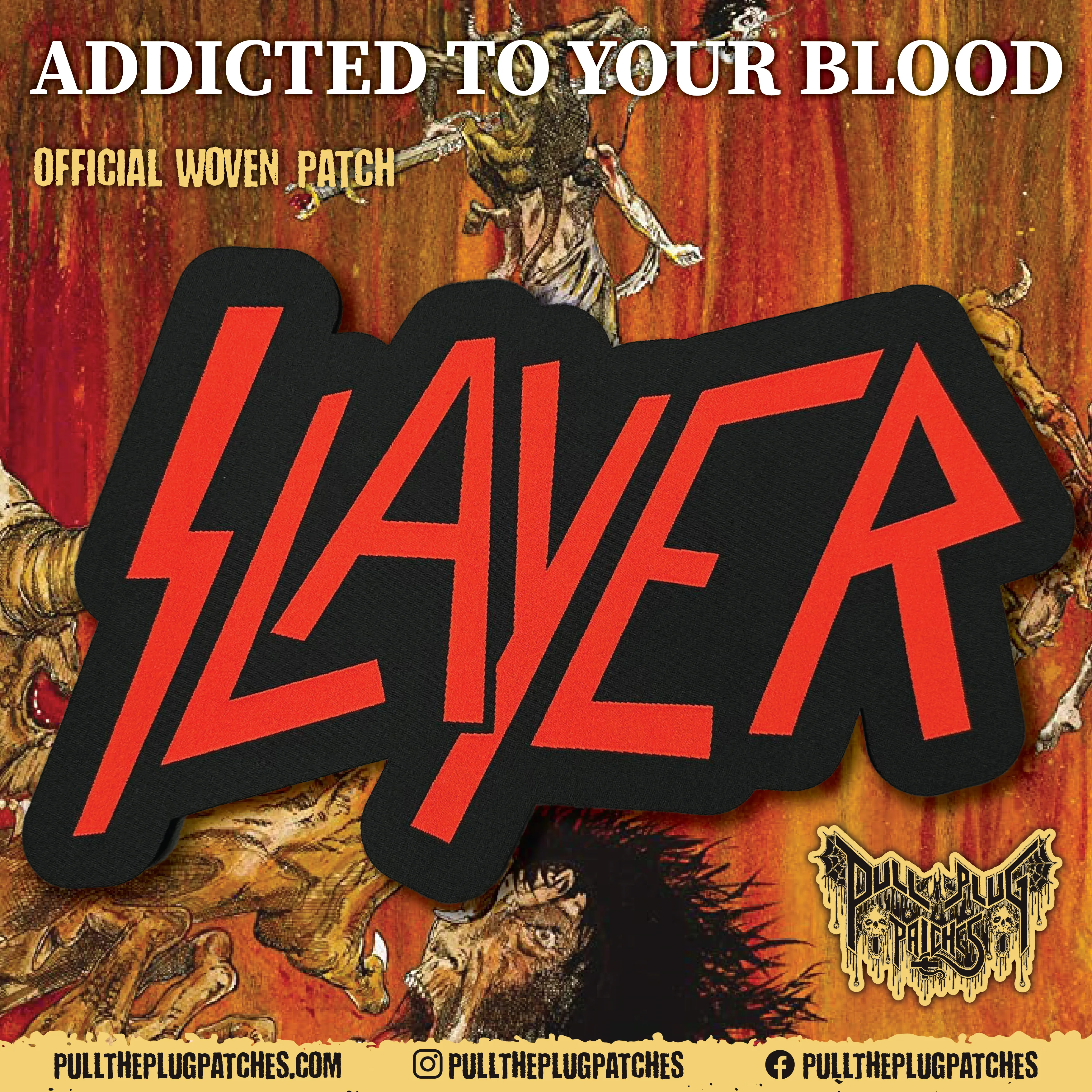 Slayer - Old School Logo - Oversize Patch