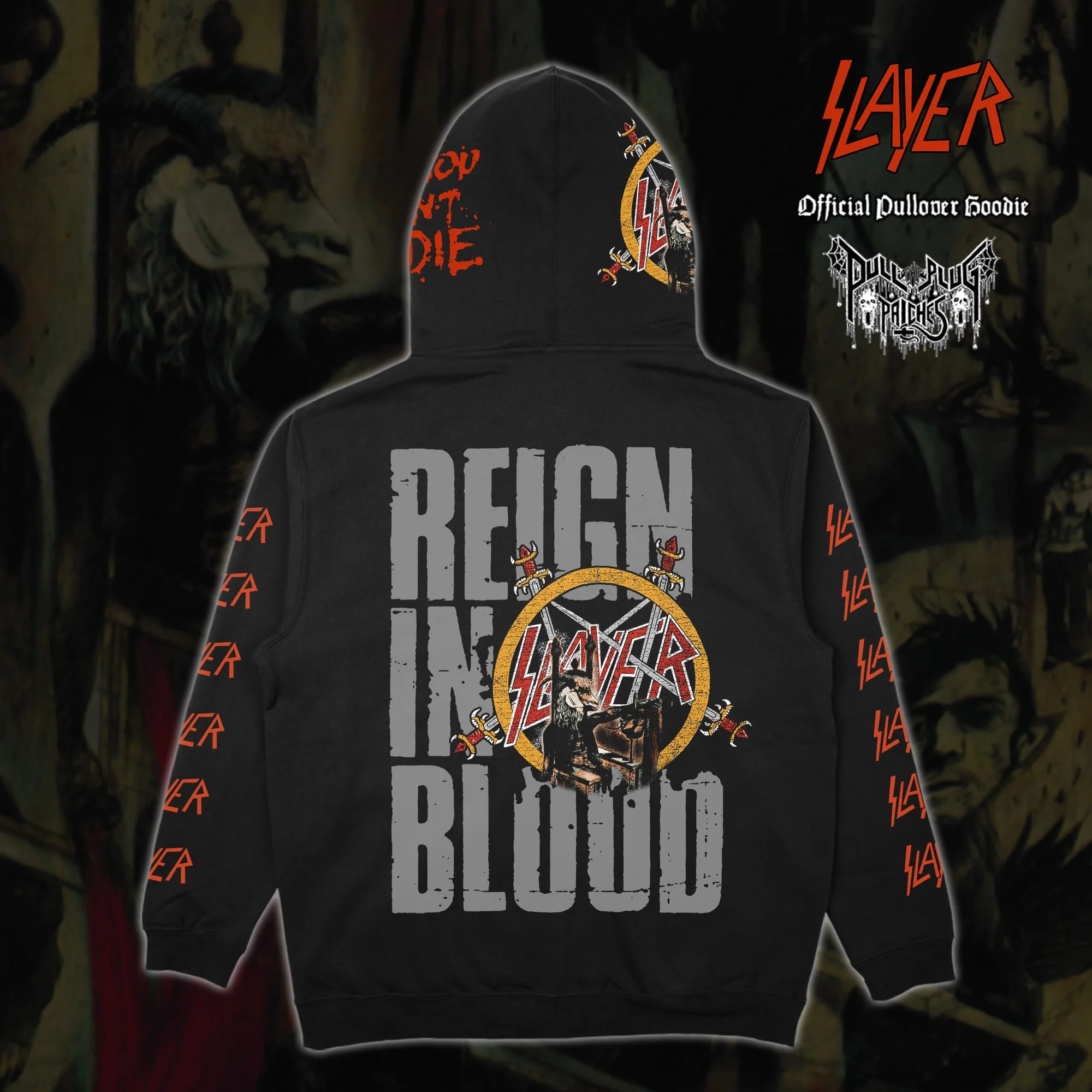 Slayer - Reign In Blood - Deluxe Zipper Hoodie - Image 4
