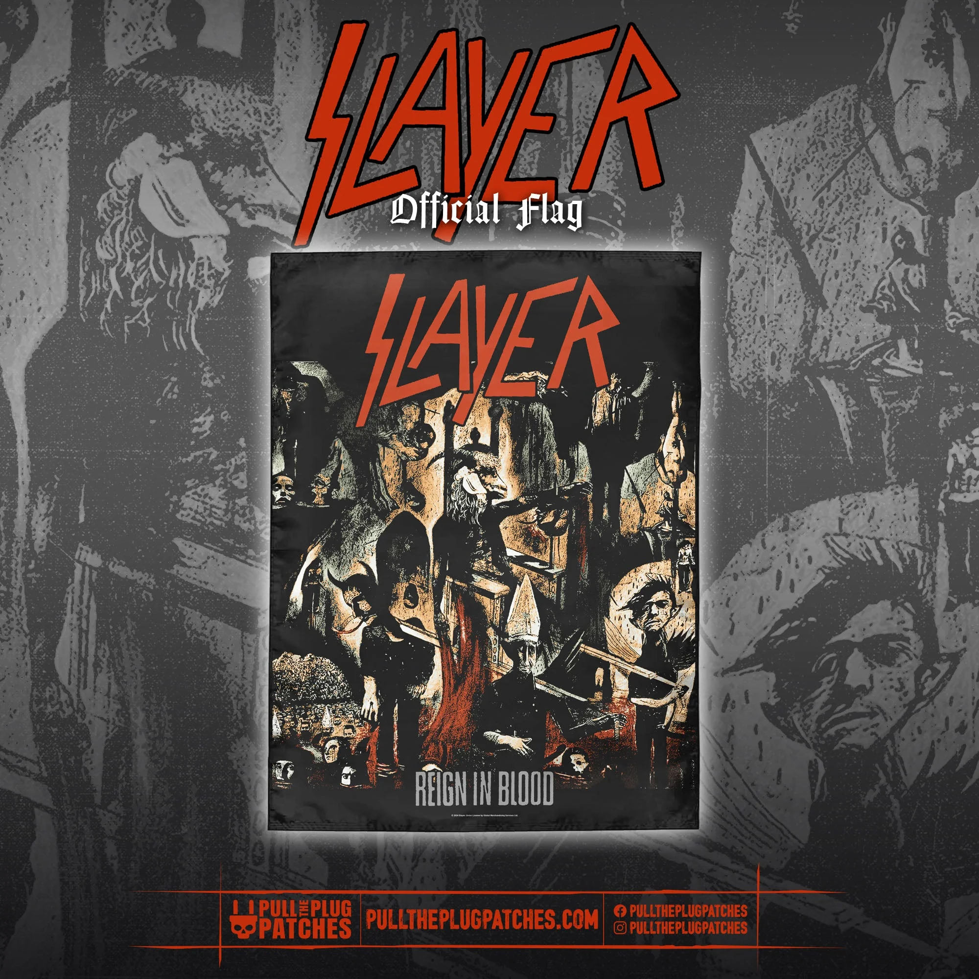 Slayer - Reign in Blood - Flag