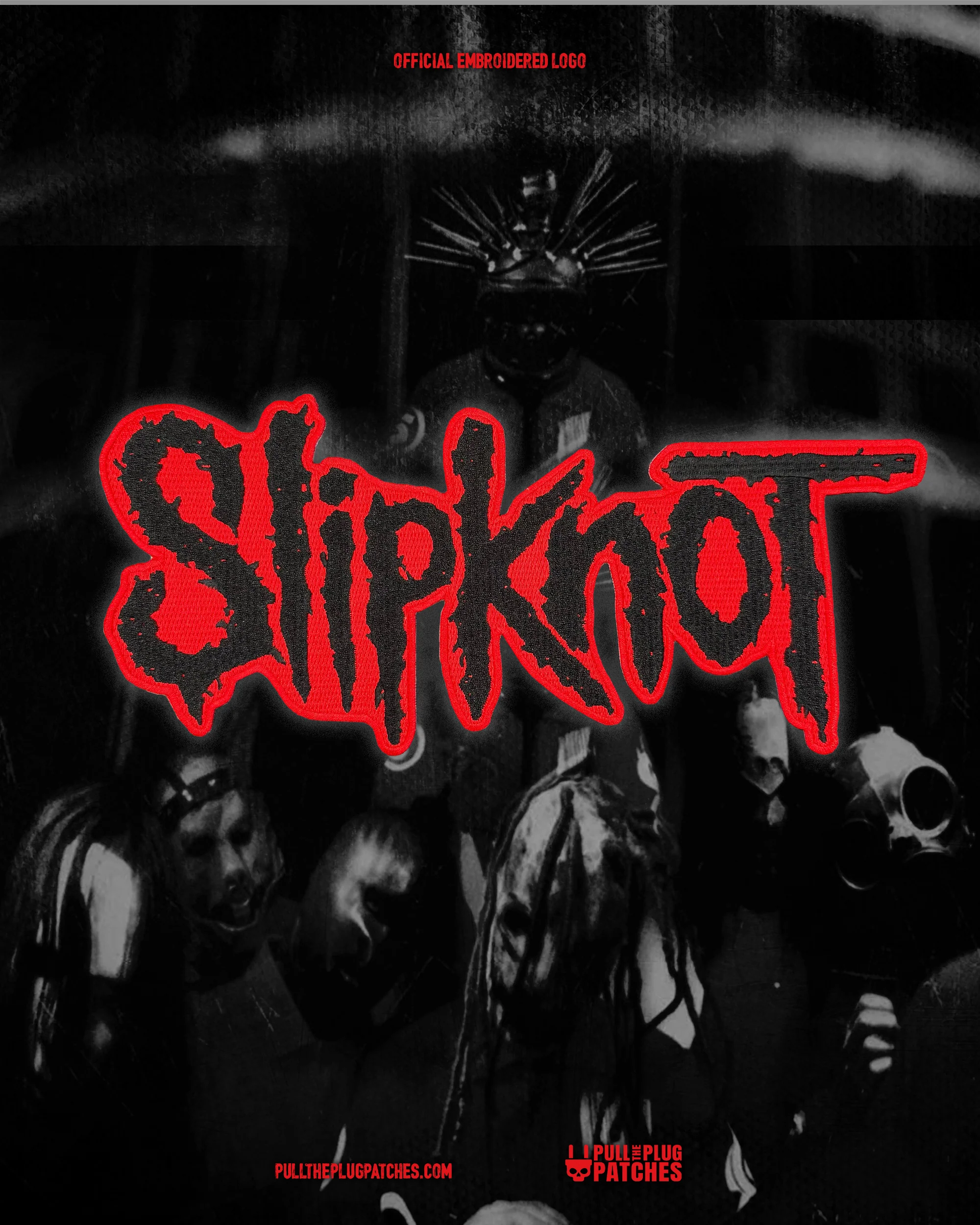 Slipknot - Black - Embroidered Rocker Style Logo