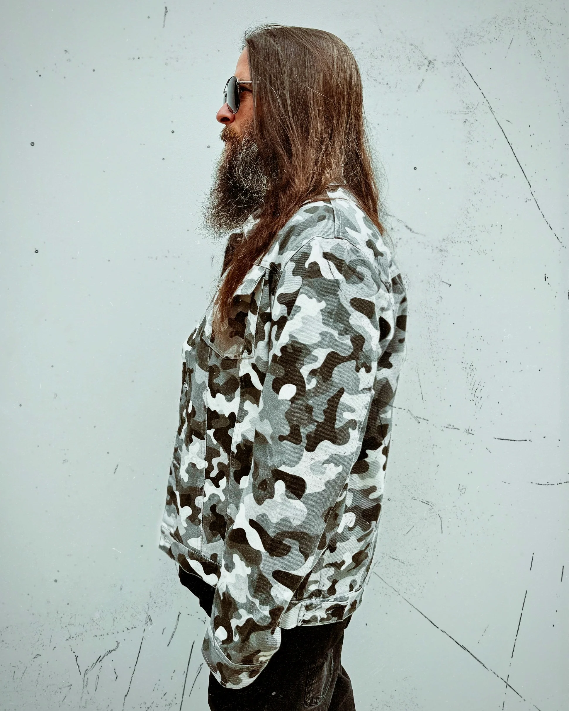 The Denim Commandments - Grey Camo Jacket - Image 3