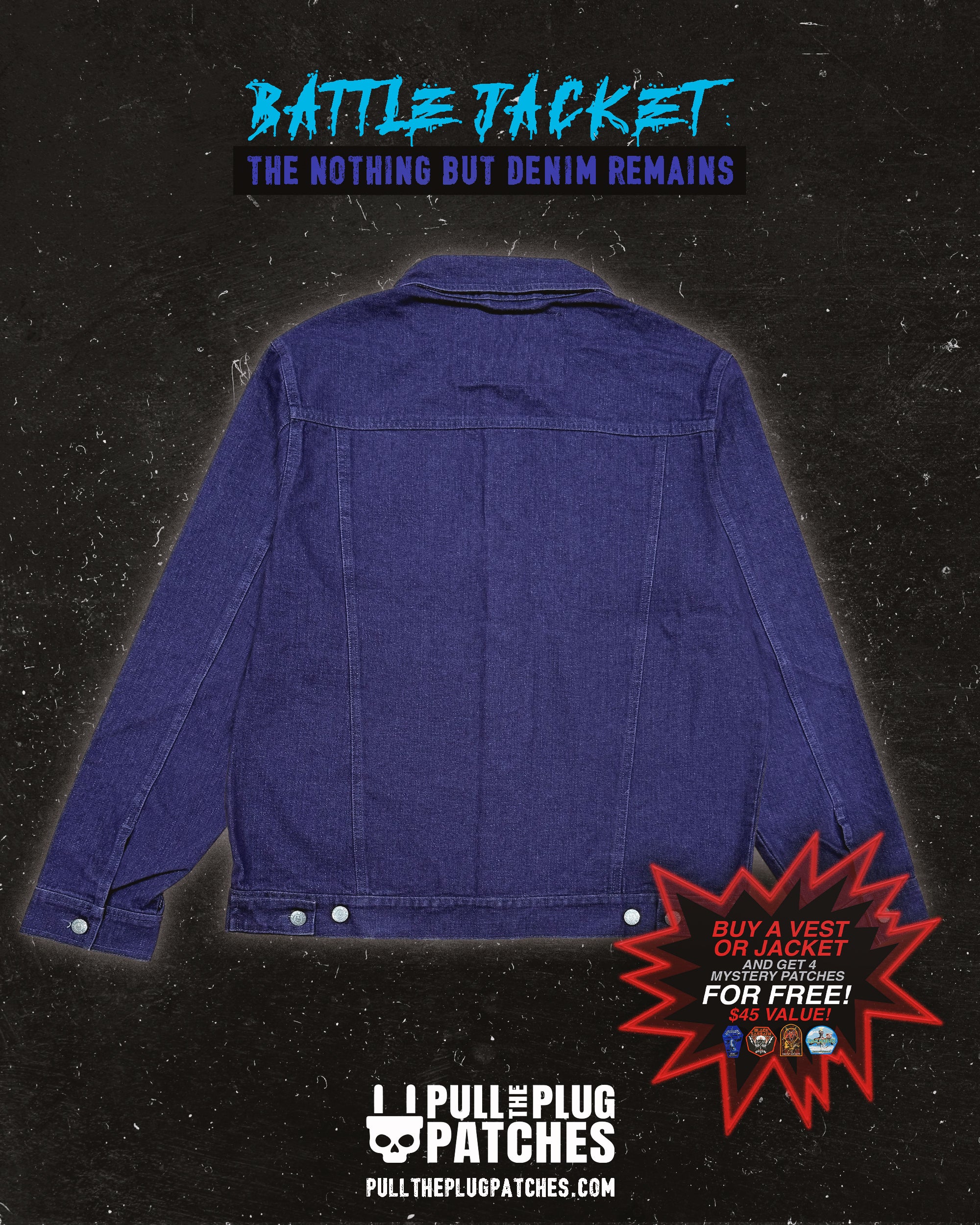 The Nothing But Denim Remains - Purple Jacket - Image 2