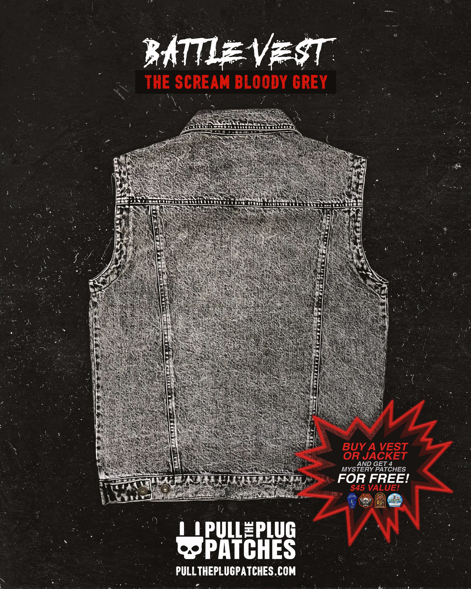 The Scream Bloody Grey - Vest - Image 2