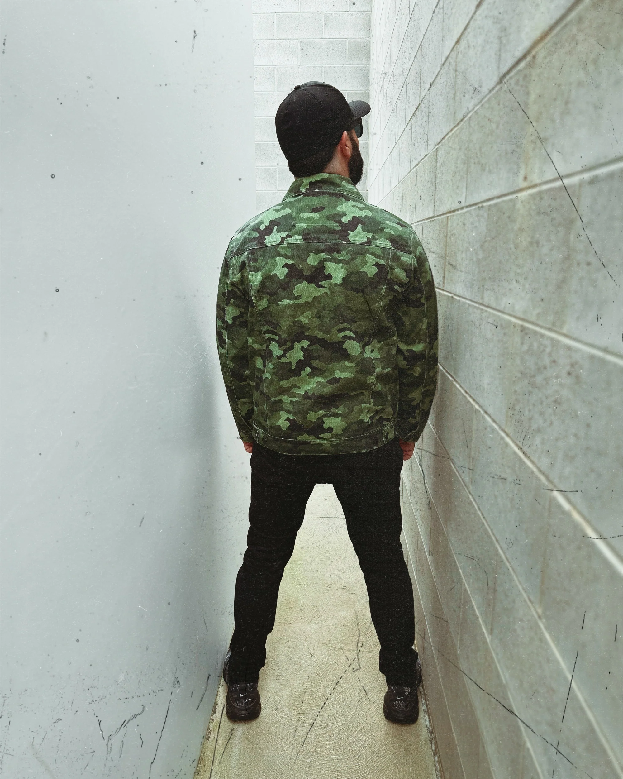 The Swamped In Denim - Green Camo Jacket - Image 4