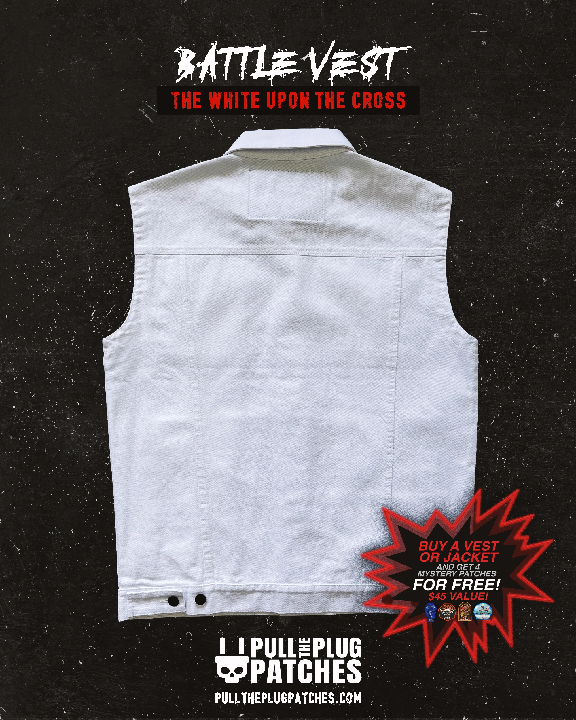 The White Upon The Cross - Vest - Image 2