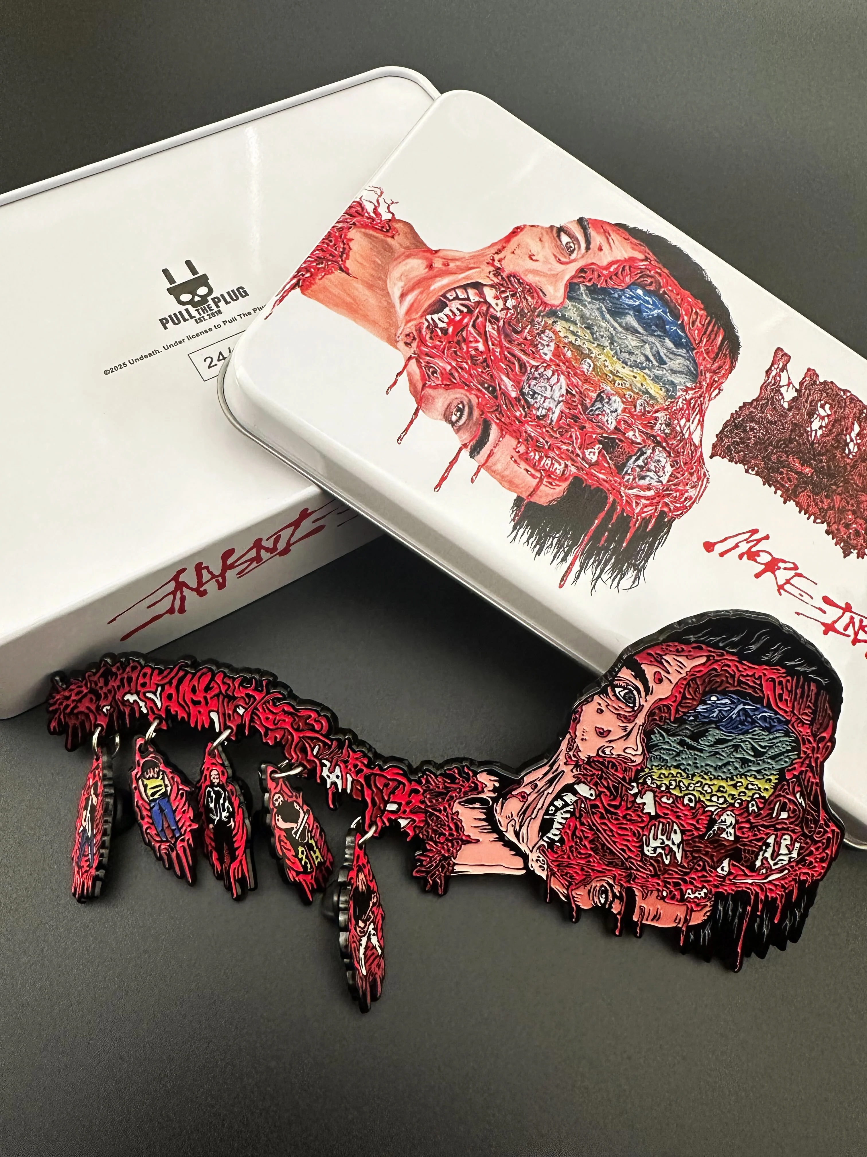 Undeath - More Insane - Tin Box Pin Set - Image 3