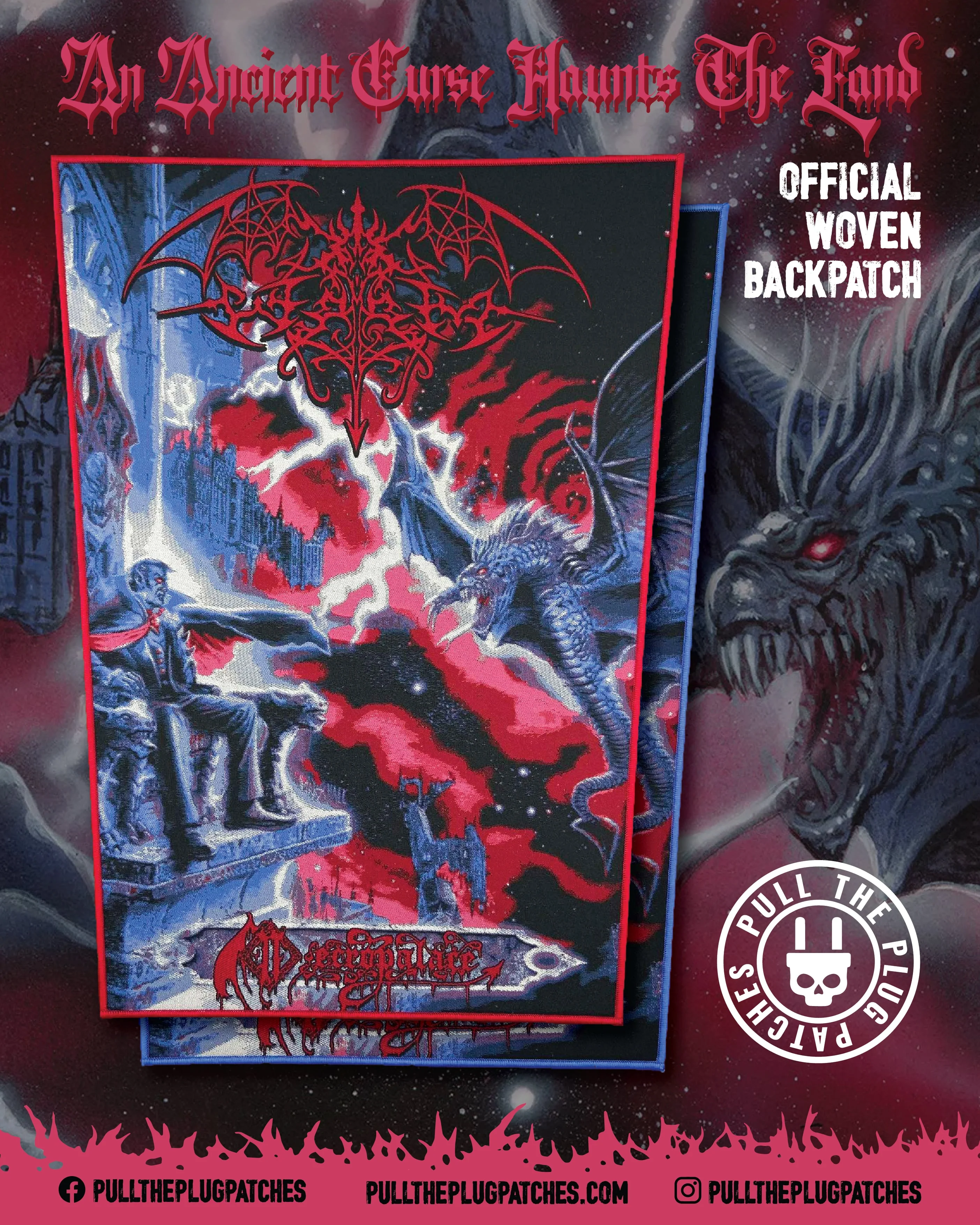Worm - Necropalace - Backpatch